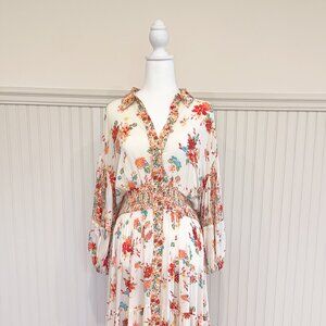 Free People Dress - Flowered, Long-Length